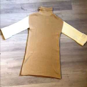 Color-block Sweater Dress. Size L.